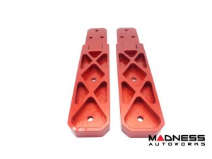 Jeep Wrangler JL Billet Tailgate Hinges - Aluminum - Red